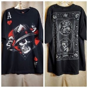 OGbel Skull T-Shirt sz 2XL Front and Back Print